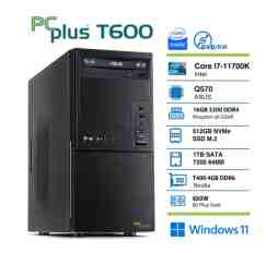 Slika izdelka: PCPLUS T600 i7-11700K 16GB 512 NVMe SSD 1TB HDD Nvidia T400 4GB Windows 11 Pro tipkovnica miška namizni računalnik