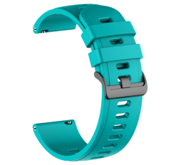 Slika izdelka: Silikonski pašček za uro (20mm) - neon temno turkizna