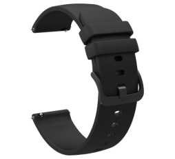 Slika izdelka: Silikonski pašček za uro (20mm) - Fresh črn