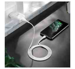 Slika izdelka: HOCO pametni hišni polnilec N2 z USB vtičem in s polnilnim kablom Micro USB 2,1A