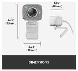 Slika izdelka: Logitech Spletna kamera StreamCam, bela, USB-C 