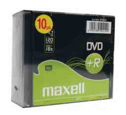 Slika izdelka: Maxell DVD+R 4,7GB 16X 10kos 5mm škatlic