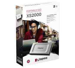 Slika izdelka: SSD Kingston prenosni 2TB XS2000, USB C 3.2, 2000/2000MB/s