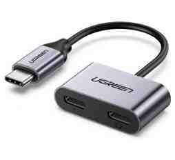 Slika izdelka: UGREEN USB-C v dvojni USB-C Adapter 2v1 - box