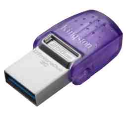 Slika izdelka: USB C & USB DISK Kingston 64GB DT microDuo3G3, 3.2 Gen1, OTG, plastičen s pokrovčkom
