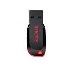 Slika izdelka: USB DISK SANDISK 16GB CRUZER BLADE, 2.0, črno-rdeč, brez pokrovčka