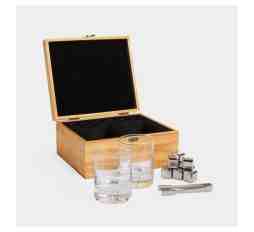 Slika izdelka: VonShef kozarca za viski v darilni embalaži s kamni za hlajenje